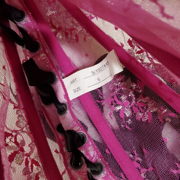 Pussycat Dolls by Robin Antin Shhh womens intimate Set size small bra 34 B nwt - Picture 6 of 13